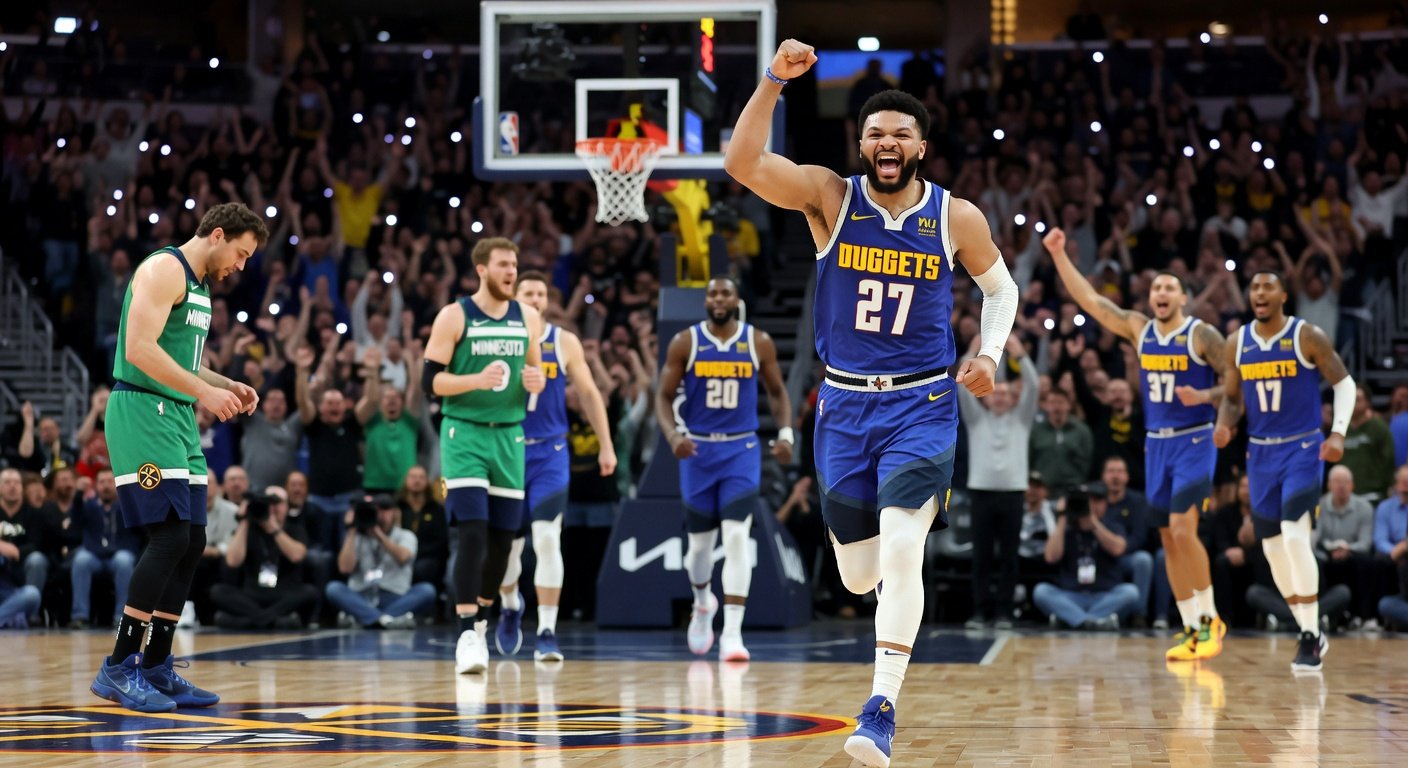 AI Generated - Nuggets Top Timberwolves 116-105 Behind Murray's 30 Points