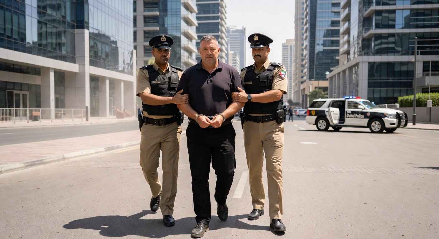 AI Generated - Irish Cartel Boss Daniel Kinahan Arrested in Dubai