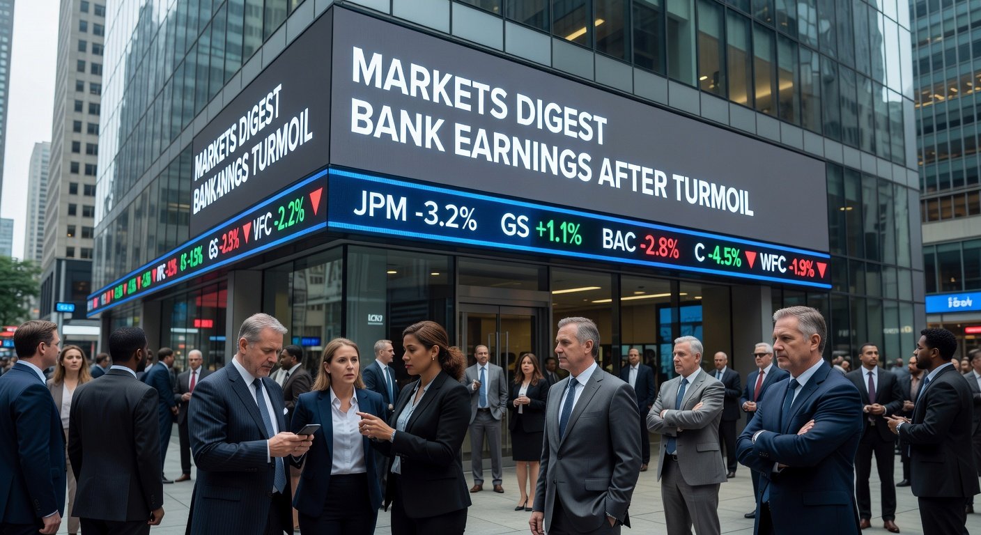 AI Generated - Markets Digest Bank Earnings After Turmoil