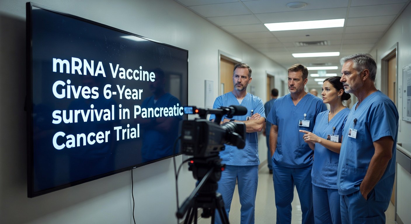 AI Generated - mRNA Vaccine Gives 6-Year Survival in Pancreatic Cancer Trial