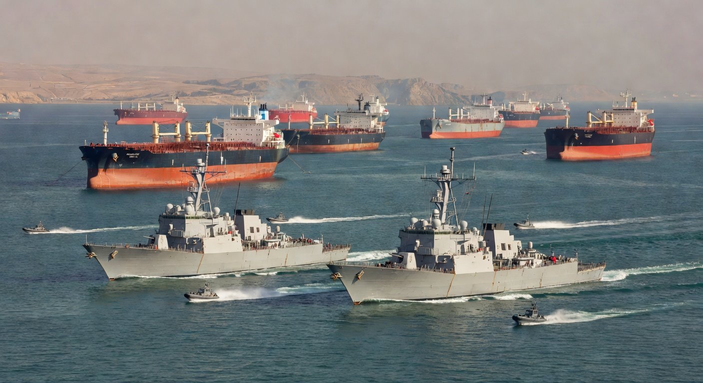 AI Generated - Iran Recloses Strait of Hormuz Amid US Blockade