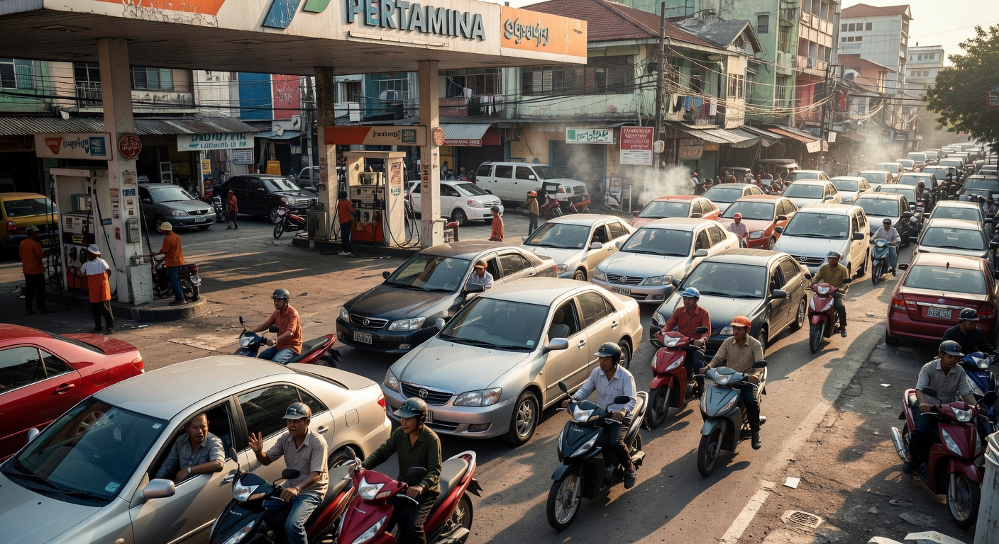 Fuel shortage lines in Southeast Asia Fuel rationing sparks queues across Thailand and the Philippines.