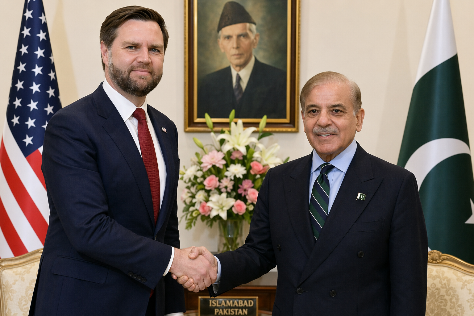 Illustration of potential US-Pakistan mediated talks Vance
