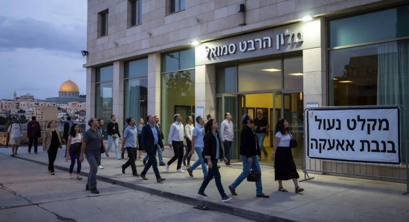 מלון הרברט סמואל נעל מקלט בזמן אזעקה בירושלים