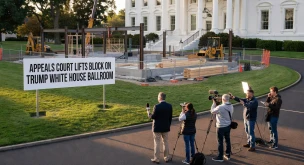 Appeals Court Lifts Block on Trump White House Ballroom