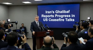 Iran's Ghalibaf Reports Progress in US Ceasefire Talks