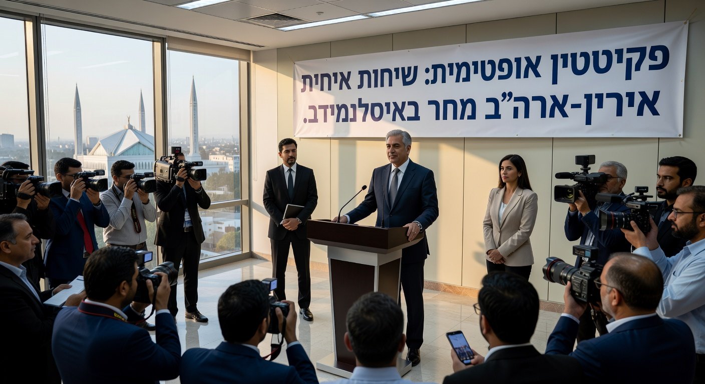 AI Generated - פקיסטן אופטימית: שיחות איראן-ארה"ב מחר באיסלאמאבאד