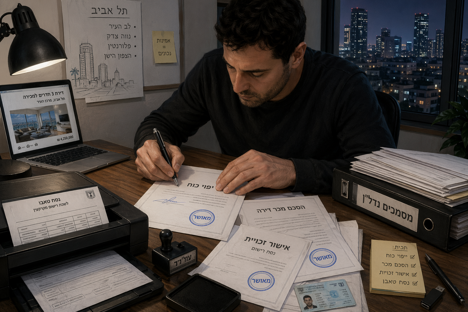זיוף מסמכים שחזור אפשרי של אופן ההונאה על דירת הקשישות.