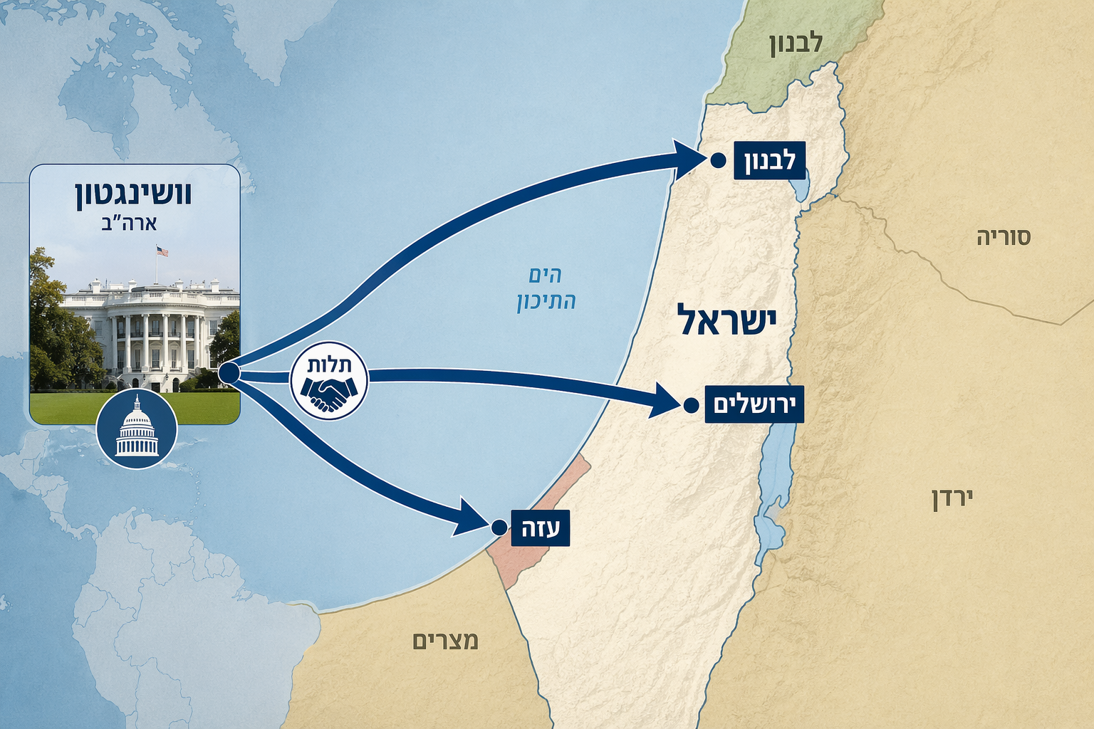 איור תלות אמריקאית איור: הברית עם ארה"ב כוח וסיכון.