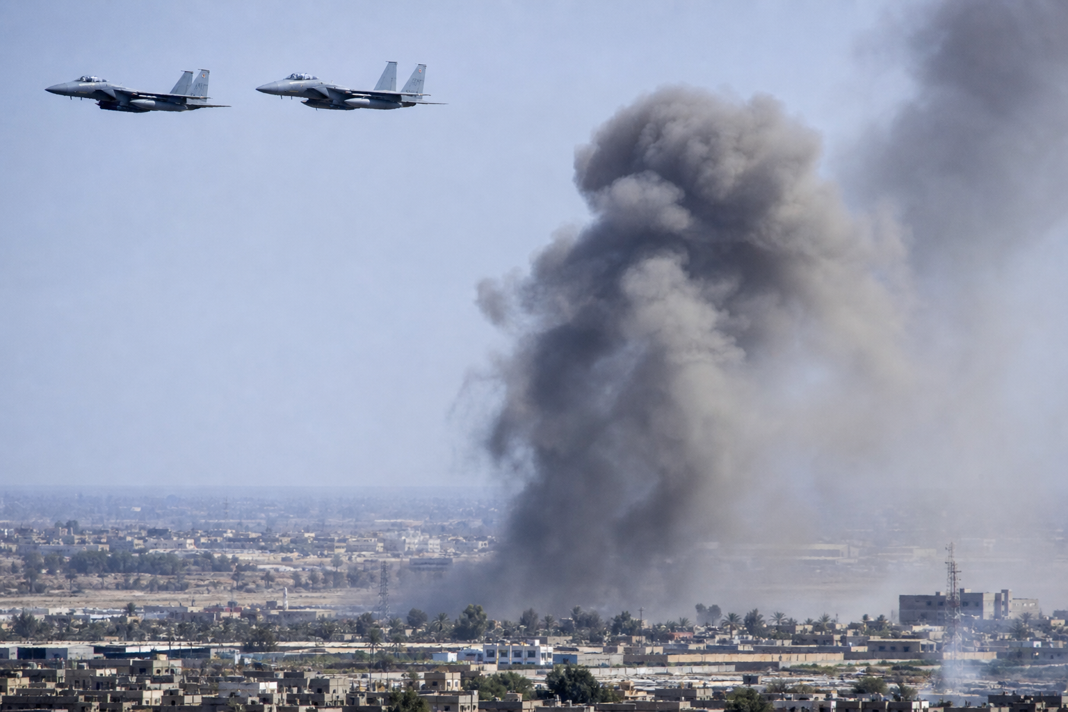 AI Generated - Saudi Warplanes Strike Iran-Backed Militias in Iraq