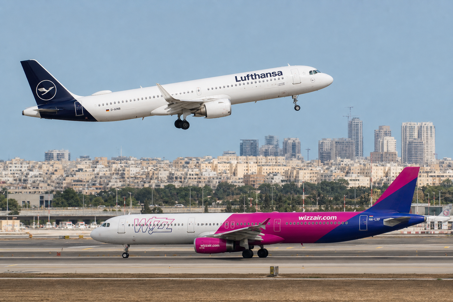 AI Generated - Lufthansa and Wizz Air Resume Flights to Israel