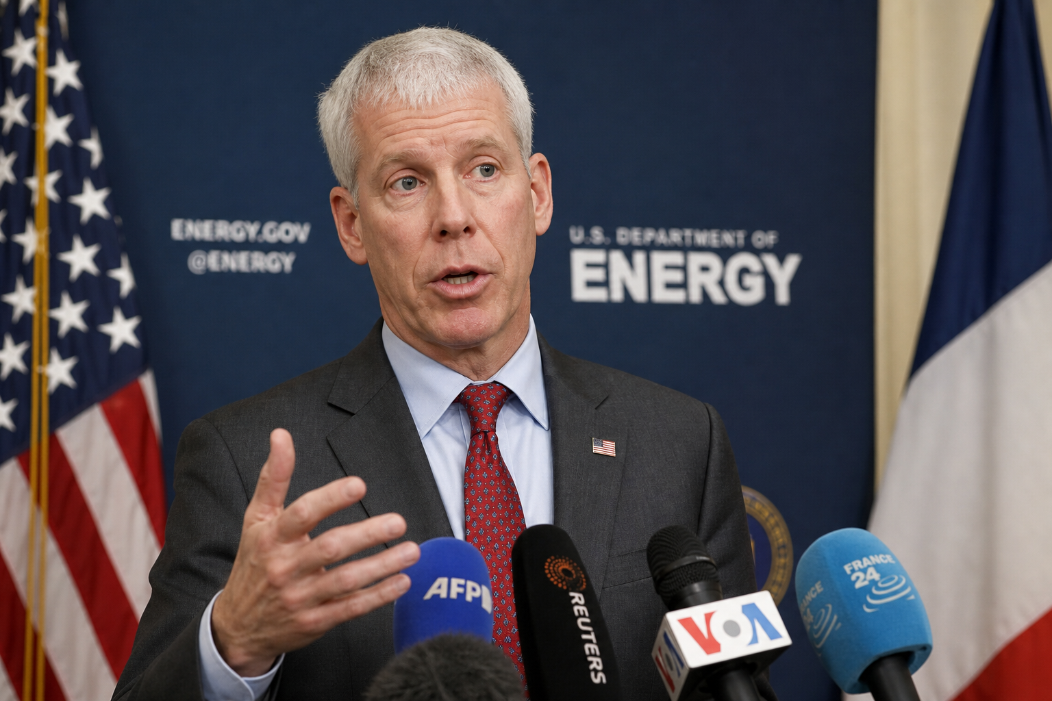 Chris Wright speaking about Iran nuclear threat US Energy Secretary Chris Wright delivers warning on Iran