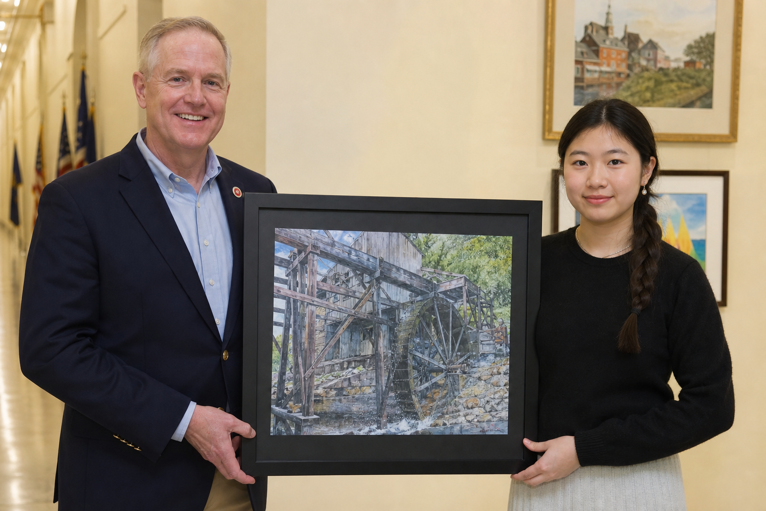 AI Generated - Bentz Names Lu Winner of 2026 Congressional Art Competition