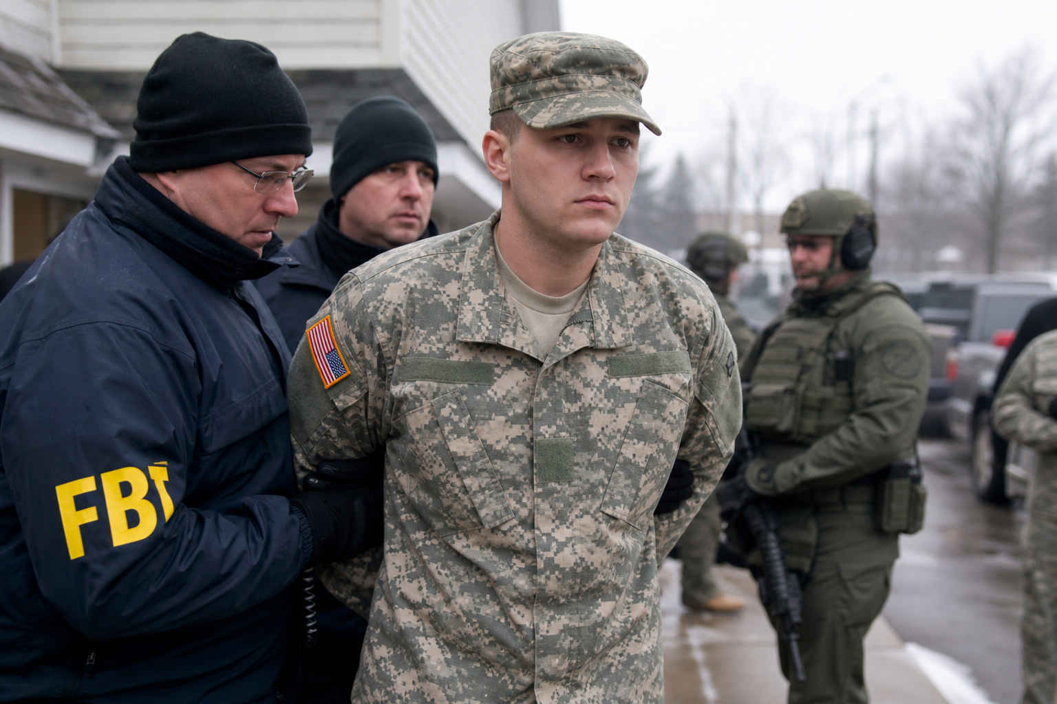 AI Generated - Ex-Michigan Guard Soldier Arrested in ISIS Base Attack Plot