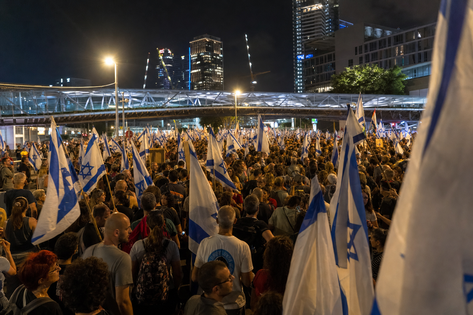 AI Generated - Protests Erupt Across Israel Against Netanyahu Government