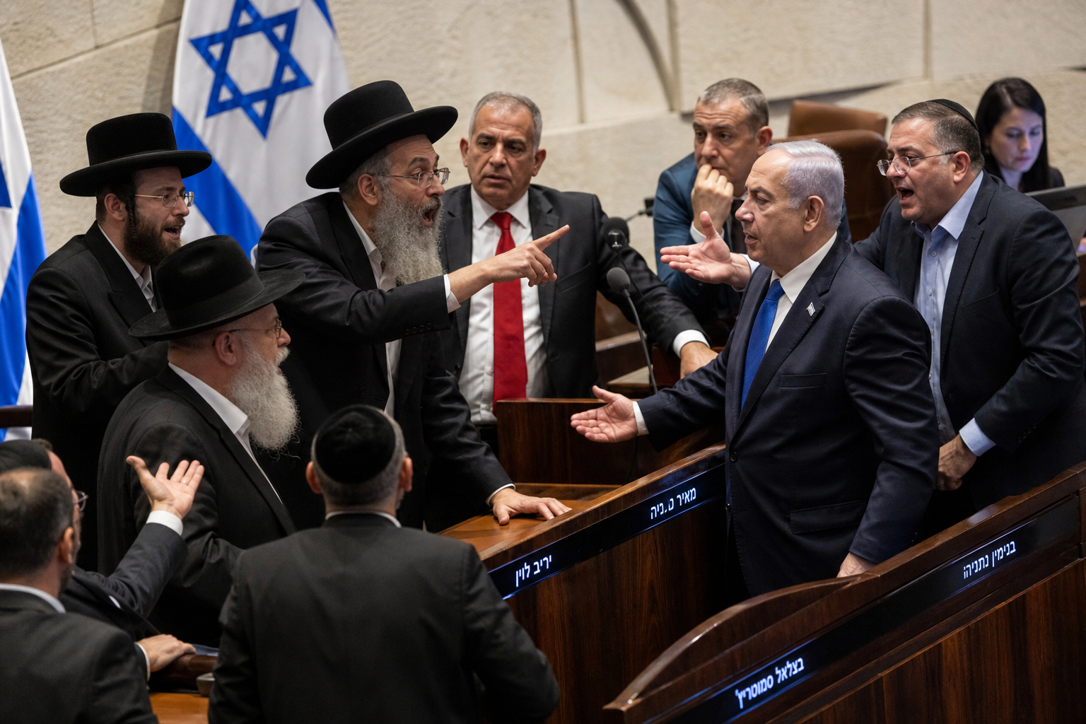 Haredi lawmakers signal readiness to bring down the government