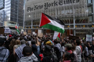 Protests Erupt Outside NYT Over Israel Gaza Reporting