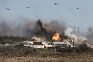 Hezbollah Drone Swarm Strikes Israeli Barracks in New Assault