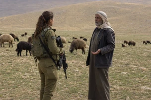 Female IDF Soldier Confronts Palestinian Shepherd in Jordan Valley