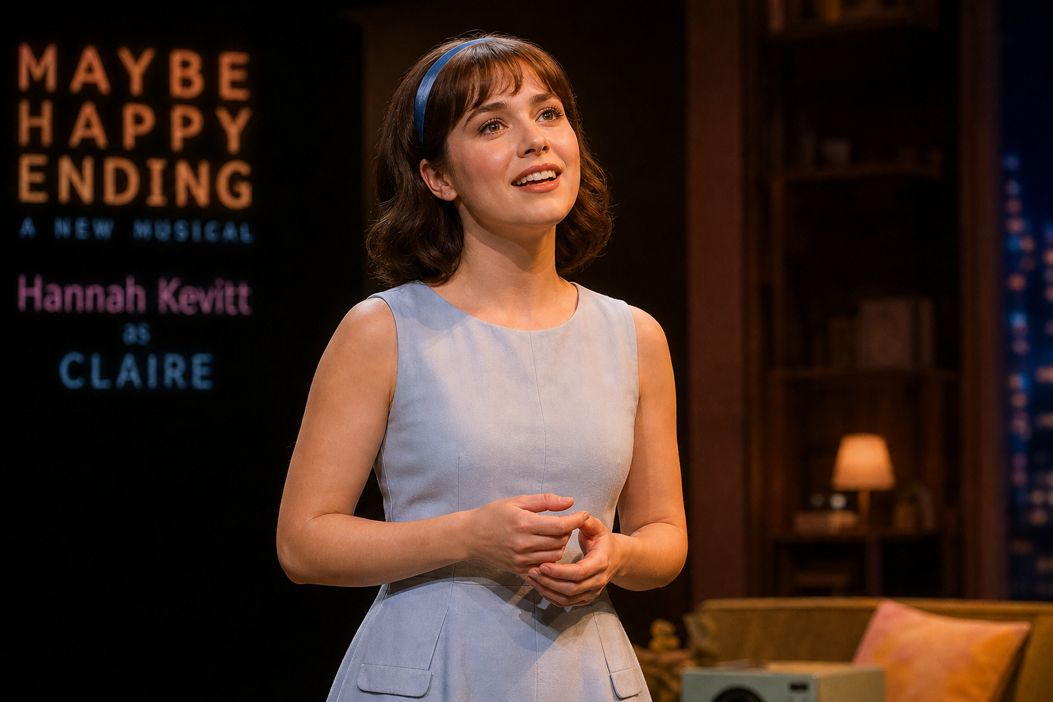 Hannah Kevitt as Claire in Maybe Happy Ending (Photo: Evan Zimmerman)