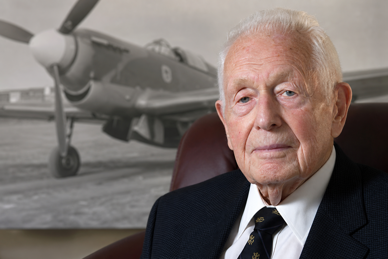 AI Generated - WWII Flying Ace Hugo Broch Dies at 104