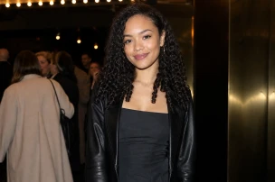 Malia Baker Attends Hadestown Performance on Broadway