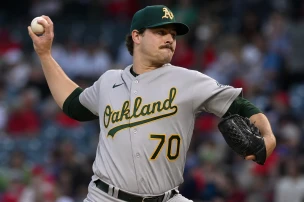 J.T. Ginn Takes No-Hitter Into Eighth vs Angels