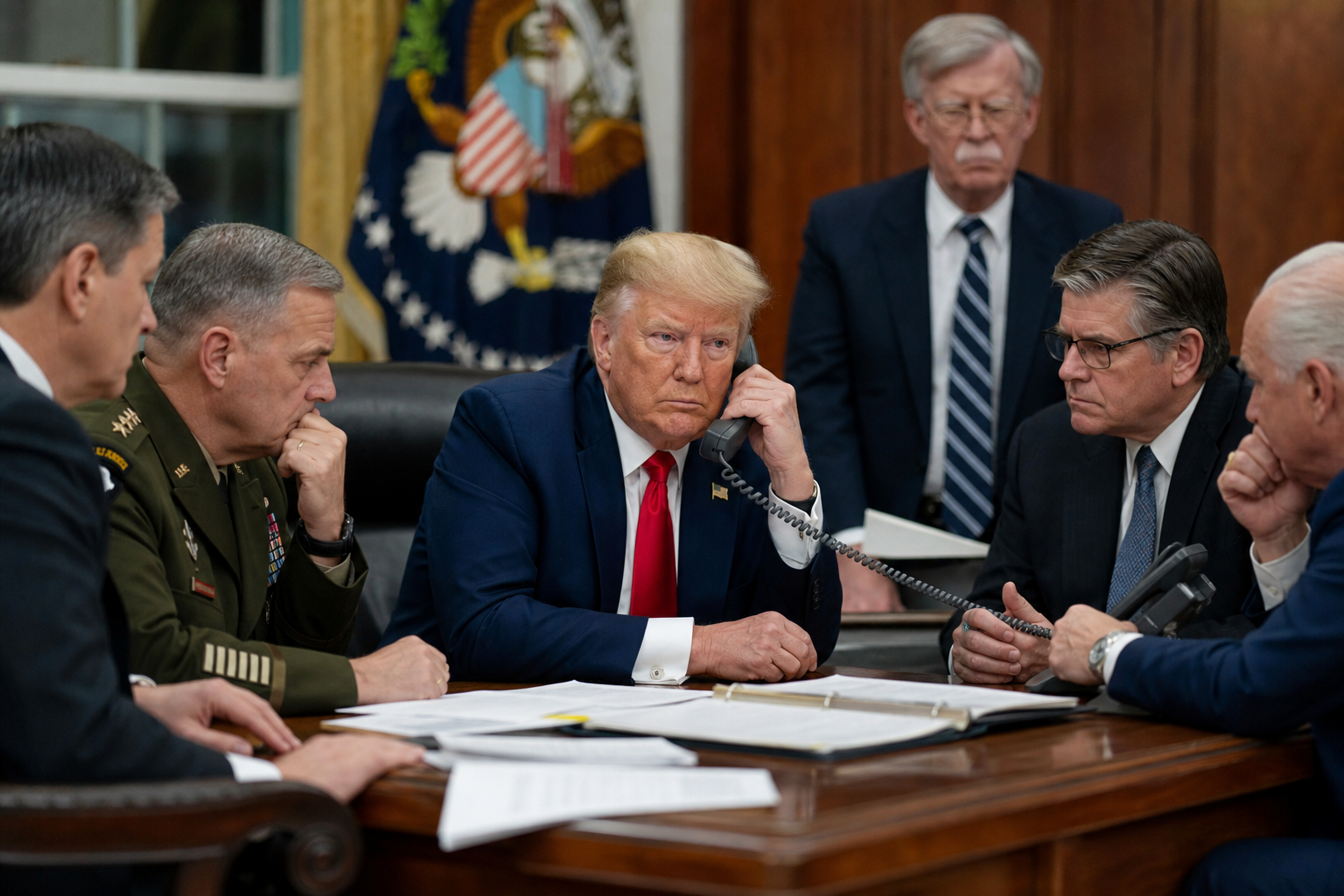 AI Generated - Trump Authorizes Then Delays Iran Strike Same Day