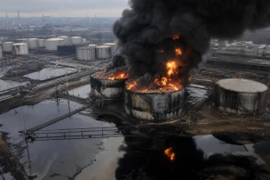 Ukraine Strikes on Russian Oil Sites Trigger Spill Disaster