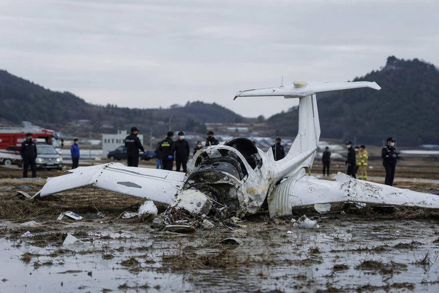 AI Generated - Diamond DA-40NG Crashes Near Haenam, South Korea
