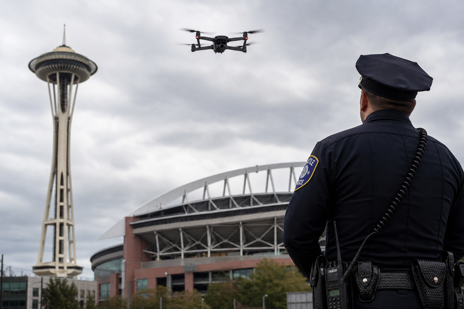 AI Generated - Seattle Enforces Felony Penalties for Drones Near World Cup Venues