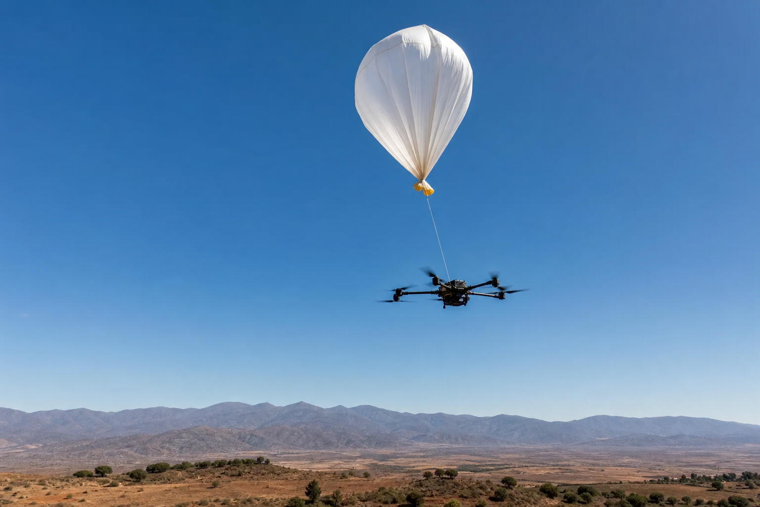 AI Generated - U.S. Army Tests Drone-Dropping High-Altitude Balloons in Morocco